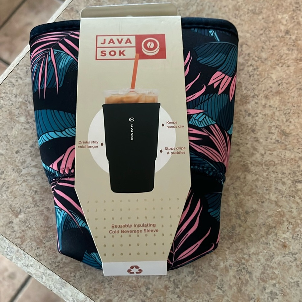 Java Sok cold brew holder tropical